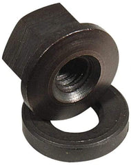 Jergens - 5/8-11 Steel Black Oxide Spherical Flange Nut - Exact Tool & Supply