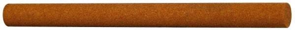 Norton - 4" Long x 3/8" Diam x 3/8" Thick, Aluminum Oxide Sharpening Stone - Round, Medium Grade - Exact Tool & Supply