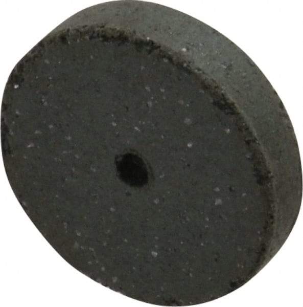 Cratex - 5/8" Diam x 1/16" Hole x 1/8" Thick, Surface Grinding Wheel - Silicon Carbide, Coarse Grade, 25,000 Max RPM, Rubber Bond, No Recess - Exact Tool & Supply