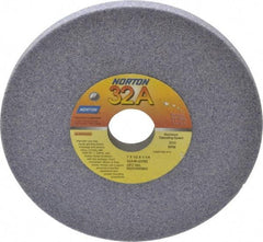 Norton - 7" Diam x 1-1/4" Hole x 1/2" Thick, G Hardness, 46 Grit Surface Grinding Wheel - Aluminum Oxide, Type 1, Coarse Grade, 3,600 Max RPM, Vitrified Bond, No Recess - Exact Tool & Supply