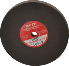 Cratex - 3" Diam x 1/4" Hole x 1/4" Thick, Surface Grinding Wheel - Silicon Carbide, Medium Grade, 7,000 Max RPM, Rubber Bond, No Recess - Exact Tool & Supply