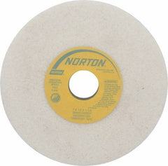 Norton - 7" Diam x 1-1/4" Hole x 1/2" Thick, G Hardness, 46 Grit Surface Grinding Wheel - Aluminum Oxide, Type 1, Coarse Grade, 3,600 Max RPM, Vitrified Bond, No Recess - Exact Tool & Supply