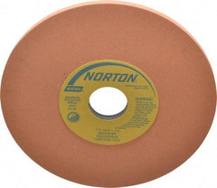 Norton - 7" Diam x 1-1/4" Hole x 1/4" Thick, M Hardness, 220 Grit Surface Grinding Wheel - Aluminum Oxide, Type 1, Very Fine Grade, 3,600 Max RPM, Vitrified Bond, No Recess - Exact Tool & Supply