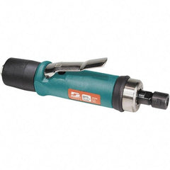 Dynabrade - 1/4" Collet, Straight Handle, Air Straight Die Grinder - 18,000 RPM, Rear Exhaust, 33 CFM, 0.7 hp, 90 psi, 1/4 NPT Inlet - Exact Tool & Supply