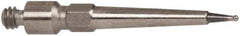 TESA Brown & Sharpe - 0.38mm Ball Diam, Carbide, Ball Test Indicator Contact Point - 1/2" Contact Point Length, Use with Brown & Sharpe BesTest 599 Series - Exact Tool & Supply