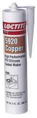Loctite - 300ml High Performance RTV Silicone Gasket Maker - -65 to 700°F, Copper, Comes in Cartridge - Exact Tool & Supply