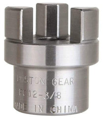 Boston Gear - 3/8" Max Bore Diam, FC12 Coupling Size, Flexible Half Coupling - 1-1/4" OD, 2.32" OAL, Steel - Exact Tool & Supply