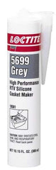 Loctite - 300ml High Performance RTV Silicone Gasket Maker - -75 to 625°F, Grey, Comes in Cartridge - Exact Tool & Supply