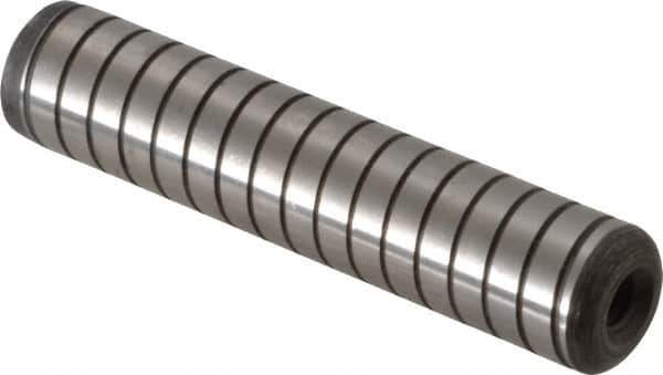 Holo-Krome - 5/8" Diam x 3" Pin Length 4000 Alloy Steel Pull Out Dowel Pin - Black Luster Finish, C 47-58 & C 60 (Surface) Hardness, 1 Beveled & 1 Threaded End - Exact Tool & Supply