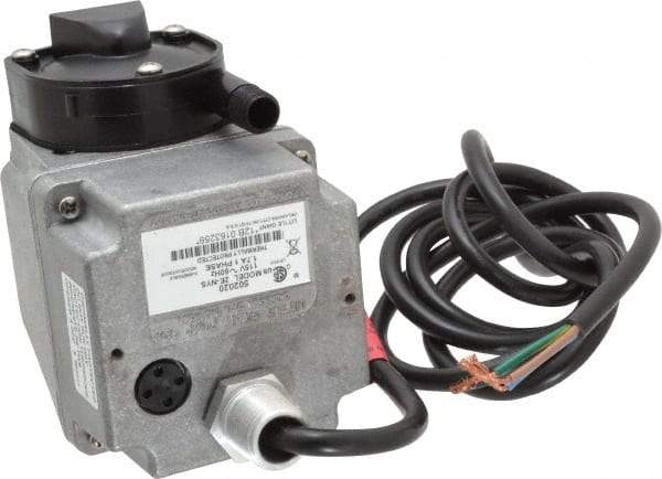 Little Giant Pumps - 1/40 HP, 5.1 psi, Aluminum Miniature Submersible Pump - 1/4 Inch MNPT Outlet, 6 Ft. Long Power Cord, 1.7 Amp - Exact Tool & Supply