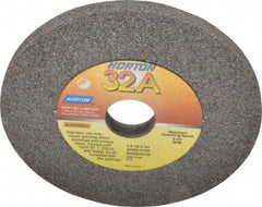 Norton - 60 Grit Aluminum Oxide Type 1 Internal Grinding Wheel - 4" Diam x 3/4" Hole x 1/4" Thick, 8,120 Max RPM, Type 1 Medium Grade, K Hardness, Vitrified Bond, No Recess - Exact Tool & Supply