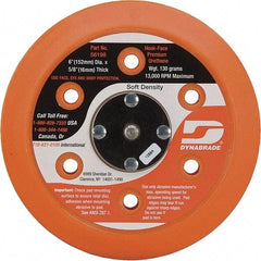 Dynabrade - 6" Diam Disc Backing Vacuum Replacement Pad - Soft Density, 13,000 RPM - Exact Tool & Supply