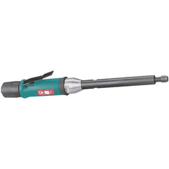 Dynabrade - 1/4" Collet, Straight Handle, Air Extended Length Die Grinder - 20,000 RPM, Rear Exhaust, 31 CFM, 0.5 hp, 90 psi, 1/4 NPT Inlet - Exact Tool & Supply