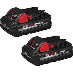 Milwaukee Tool - Power Tool Batteries Voltage: 18.00 Battery Chemistry: Lithium-Ion - Exact Tool & Supply