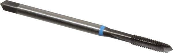 Emuge - #4-40 UNC, 3 Flutes, Plug Chamfer, Nitride Finish, Cobalt Spiral Point STI Tap - 0.141" Shank Diam, 3B Class of Fit, Series Rekord B-VA - Exact Tool & Supply