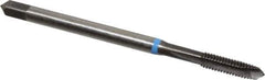 Emuge - #4-40 UNC, 3 Flutes, Plug Chamfer, Nitride Finish, Cobalt Spiral Point STI Tap - 0.141" Shank Diam, 3B Class of Fit, Series Rekord B-VA - Exact Tool & Supply