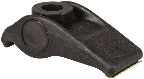 Jergens - 7/8" Stud, 3-1/2" Max Clamping Height, Steel, Adjustable & Self-Positioning Strap Clamp - 7" Long, 3" Wide, 2-3/8" High, 4-1/4" Heel to Stud Center - Exact Tool & Supply