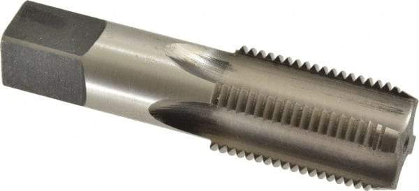 Reiff & Nestor - 1/2-14 NPS Thread, 4 Flute Standard Pipe Tap - 3-1/8" OAL, 1-3/8" Thread Length, 11/16" Shank Diam, Bright Finish, High Speed Steel - Exact Tool & Supply
