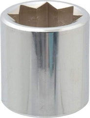 Proto - 1", 1/2" Drive, Standard Hand Socket - 8 Points, 1-3/4" OAL, Alloy Steel, Chrome Finish - Exact Tool & Supply