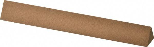 Norton - 6" Long x 3/4" Wide x 3/4" Thick, Aluminum Oxide Sharpening Stone - Triangle, Medium Grade - Exact Tool & Supply