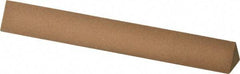 Norton - 6" Long x 3/4" Wide x 3/4" Thick, Aluminum Oxide Sharpening Stone - Triangle, Medium Grade - Exact Tool & Supply