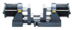 Heinrich - 8" Jaw Width, 14" Max Jaw Opening, 7-25/32" Throat Depth, Air Self Centering Vise - 5-1/4" Stroke Length, 38-1/4" OAL x 11" OAW x 12-5/8" OAH - Exact Tool & Supply
