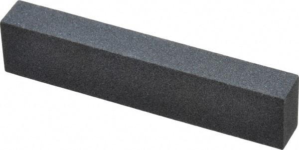 Norton - 3-1/2" Long x 3/4" Wide x 1/2" Thick, Silicon Carbide Sharpening Stone - Rectangle, Medium Grade - Exact Tool & Supply