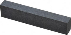 Norton - 3-1/2" Long x 3/4" Wide x 1/2" Thick, Silicon Carbide Sharpening Stone - Rectangle, Medium Grade - Exact Tool & Supply