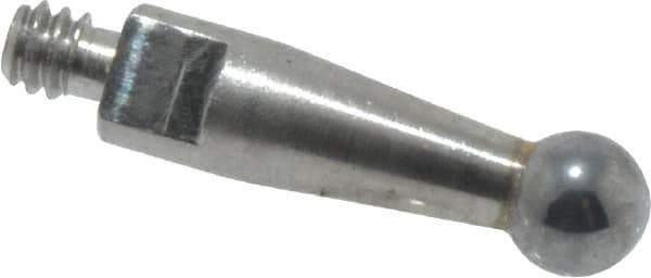 Mitutoyo - 2mm Ball Diam, Carbide, Ball Test Indicator Contact Point - 9.2mm Contact Point Length, Use with Mitutoyo 513 Series Dial Test Indicators - Exact Tool & Supply