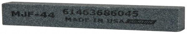 Norton - 4" Long x 1/2" Wide x 1/2" Thick, Silicon Carbide Sharpening Stone - Square, Medium Grade - Exact Tool & Supply