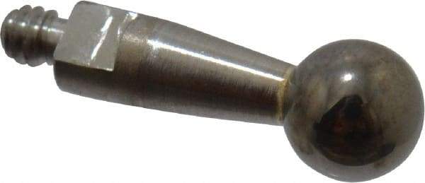 Mitutoyo - 3mm Ball Diam, Steel, Ball Test Indicator Contact Point - 9.2mm Contact Point Length, Use with Mitutoyo 513 Series Dial Test Indicators - Exact Tool & Supply