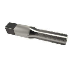 Reiff & Nestor - 1/8-28" BSPP, 4 Flutes, Bottoming Chamfer, Bright Finish, High Speed Steel British Standard Pipe Tap - 0.4375" Shank Diam, 0.328" Square Size, 3/4" Thread Length, 2-1/8" Overall Length, Series 122P - Exact Tool & Supply
