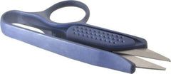 Heritage Cutlery - 1-1/2" LOC, 4-5/8" OAL Stainless Steel Standard Thread Clips - Right Hand, Plastic Straight Handle, For Sewing - Exact Tool & Supply