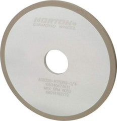 Norton - 6" Diam x 1-1/4" Hole x 1/4" Thick, 320 Grit Surface Grinding Wheel - Diamond, Type 1A1, Extra Fine Grade, Resinoid Bond - Exact Tool & Supply