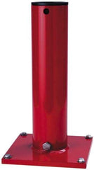 THERN - 8 Inches Long x 8 Inches Wide x 14.56 Inches Deep x 1/2 Inches Thick Davit Crane Pedestal/Socket Base - 7 Inches Distance Between Mounting Hole Centers, 0.41 Inches Hole Diameter, Enamel Finish - Exact Tool & Supply
