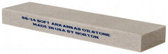 Norton - 4" Long x 1" Wide x 3/8" Thick, Novaculite Sharpening Stone - Rectangle, Extra Fine Grade - Exact Tool & Supply