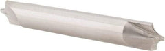 Value Collection - 1/8" Radius, 5/16" Mill Diam, 2 Flute Solid Carbide Corner Rounding End Mill - Double End, Uncoated, 2-1/2" OAL, 5/16" Shank Diam - Exact Tool & Supply
