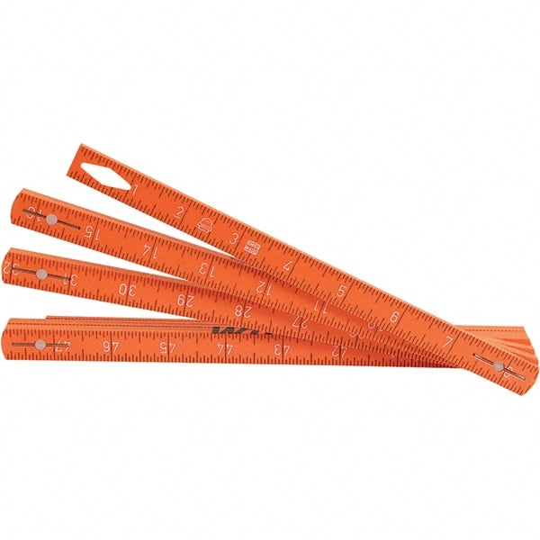 Wiha - Folding Rules Overall Length (Feet): 6.50 Graduation (Inch): 1/16 - Exact Tool & Supply