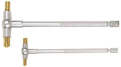 TESA Brown & Sharpe - 4 Piece, 5/16 to 2-1/8 Inch, Satin Chrome Finish, Telescoping Gage Set - Includes Plastic Case - Exact Tool & Supply