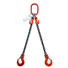 Slings & Tiedowns (Load-Rated); Sling Type: Chain; Length (Feet): 8; Vertical Capacity (Lb.): 61100; Choker Capacity (Lb.): 49900; Width (Inch): 0; Basket Capacity (Lb.): 35300; Eye Type: Large Eye; Chain Sling Type: DOS; Sling Material: Steel; Sling Widt