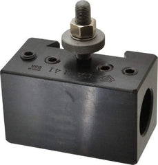 Aloris - Series CA, #141 Boring Bar Tool Post Holder - 14 to 20" Lathe Swing, 2-3/4" OAH, 1-3/8" Centerline Height - Exact Tool & Supply