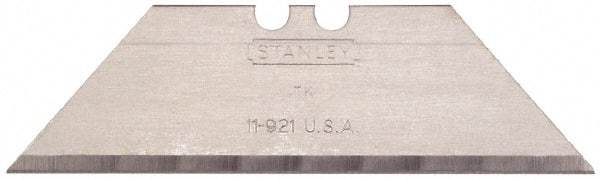 Stanley - 400 Piece Carbon Steel Utility Knife Blade - 2-7/16" OAL, 0.024" Blade Thickness - Exact Tool & Supply