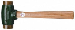 Garland - 2-1/4 Lb Head 1-1/4" Face Copper Split Head Hammer - Wood Handle - Exact Tool & Supply