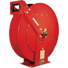 Reelcraft - 24" Long x 12-1/4" Wide x 25-3/8" High, 1/4" ID, Welding Hose Reel - 100' Hose Length, 200 psi Working Pressure - Exact Tool & Supply