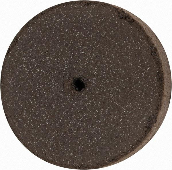 Cratex - 1" Diam x 1/16" Hole x 1/4" Thick, Surface Grinding Wheel - Silicon Carbide, Medium Grade, 25,000 Max RPM, Rubber Bond, No Recess - Exact Tool & Supply