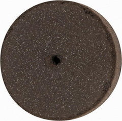 Cratex - 1" Diam x 1/16" Hole x 1/4" Thick, Surface Grinding Wheel - Silicon Carbide, Medium Grade, 25,000 Max RPM, Rubber Bond, No Recess - Exact Tool & Supply