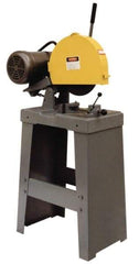 Kalamazoo - 14" Blade Diam, 1" Arbor Hole, Straight Chop & Cutoff Saw - 3 Phase, 4,400 RPM, 5 hp, 220/440 Volts, 2-1/2" in Solids at 90°, 3" in Pipe at 90° - Exact Tool & Supply