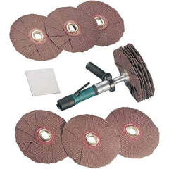 Dynabrade - 0.4 hp, 200-950 RPM Finishing Sander - 22 CFM Air Consumption, 6.21 bar Air Pressure, 1/4 NPT Inlet - Exact Tool & Supply