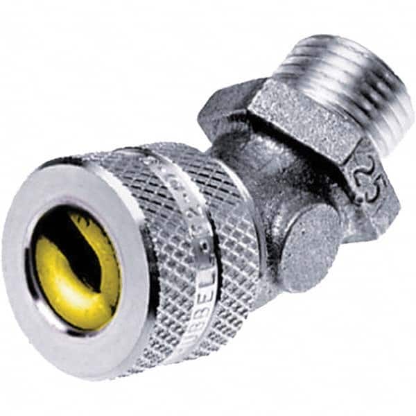 Hubbell Wiring Device-Kellems - 0.75 to 0.63" General Elbow Strain Relief Cord Grip - Exact Tool & Supply