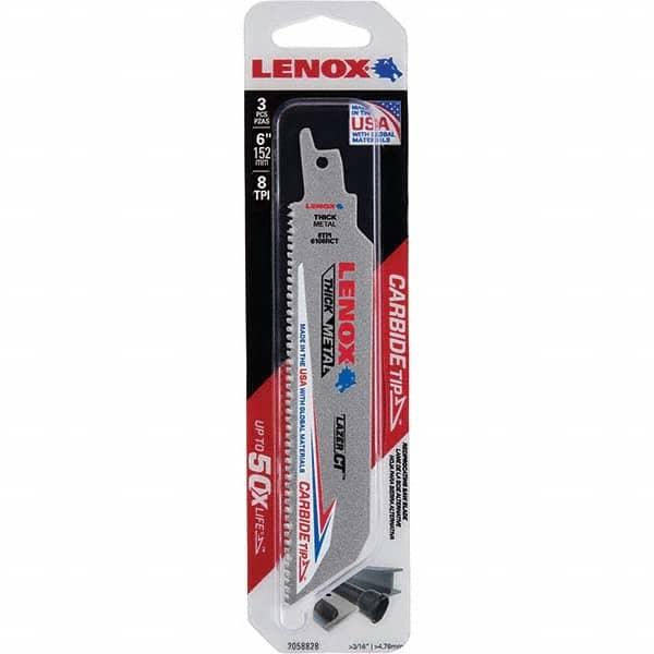 Lenox - Reciprocating Saw Blades Blade Material: Carbide Blade Length (Inch): 6 - Exact Tool & Supply